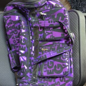 Purple /Black Las Vegas duffle bag